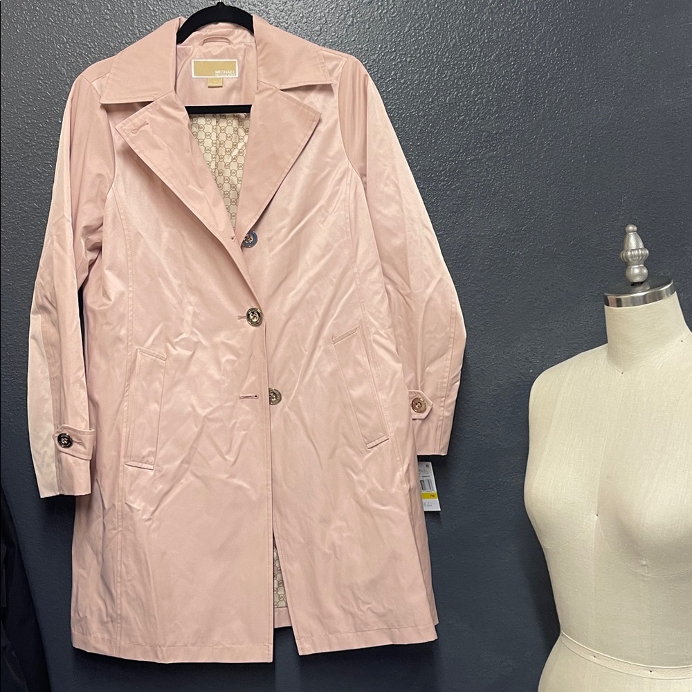 Michael Kors Blush Pink trench Coat